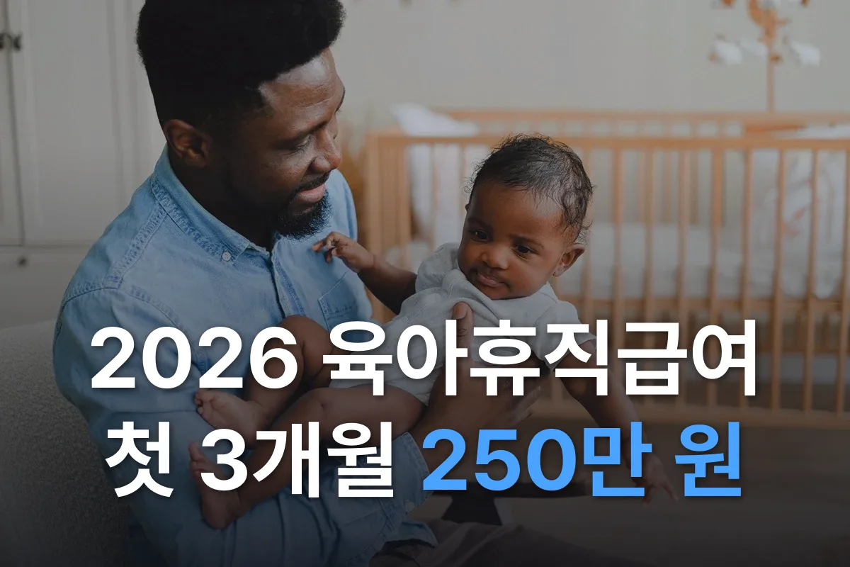 2026 육아휴직급여 얼마 받나: 첫 3개월 최대 250만 원, 부부가 함께 쓰면 6+6