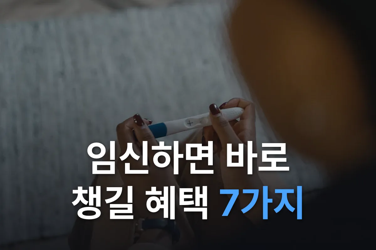 임신하면 바로 챙길 혜택 체크리스트: 보건소부터 회사까지 7가지